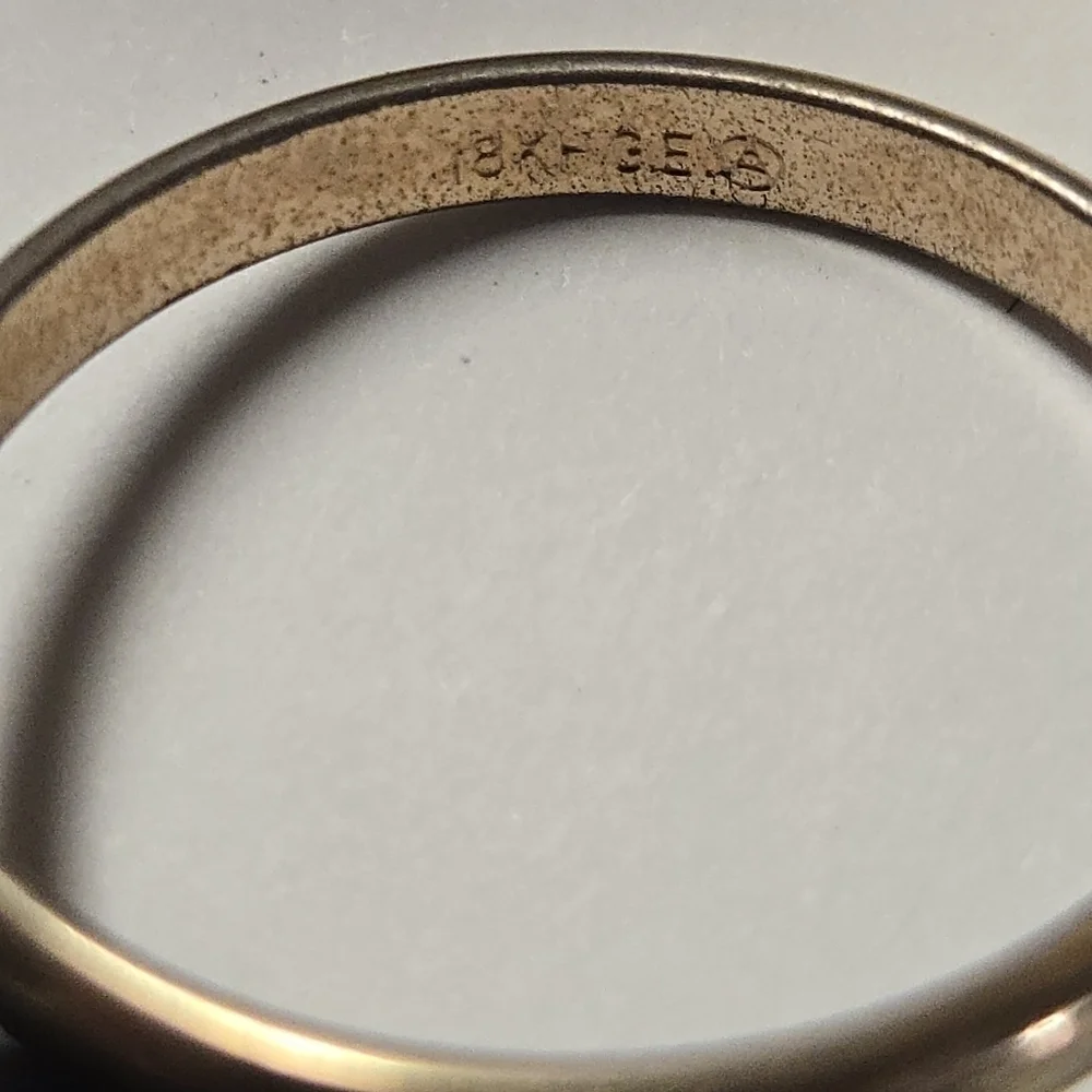 18K Gold Electroplated Wedding Band